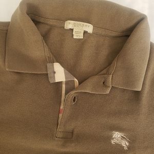 Authentic Burberry Taupe/Brown XS Polo Shirt